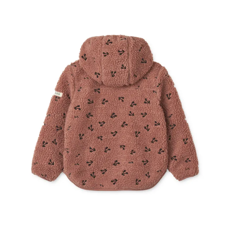 Veste polaire à capuche Mara - Cherries dark rosetta