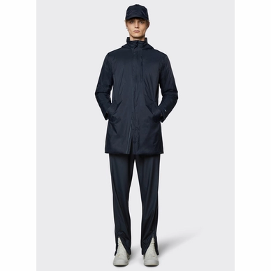 Veste Rains Unisex Padded Nylon Coat Navy