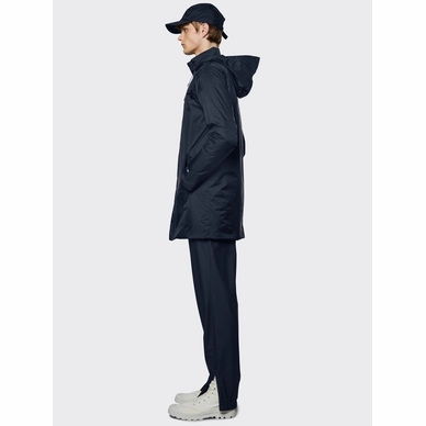 Veste Rains Unisex Padded Nylon Coat Navy