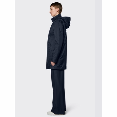 Veste Rains Unisex Padded Nylon Coat Navy