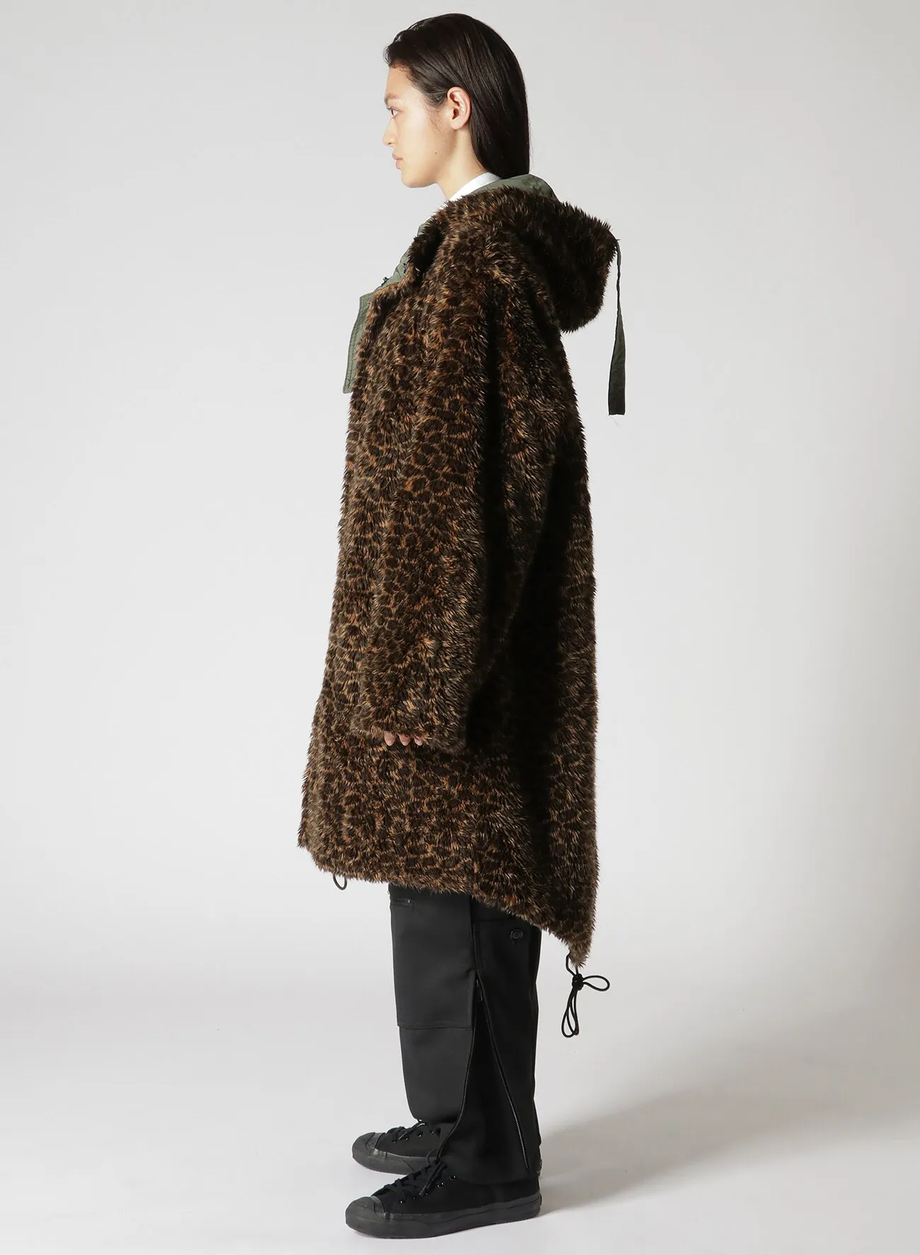 Y's BANG ON!No.181 LEOPARD FUR MILITARY COAT