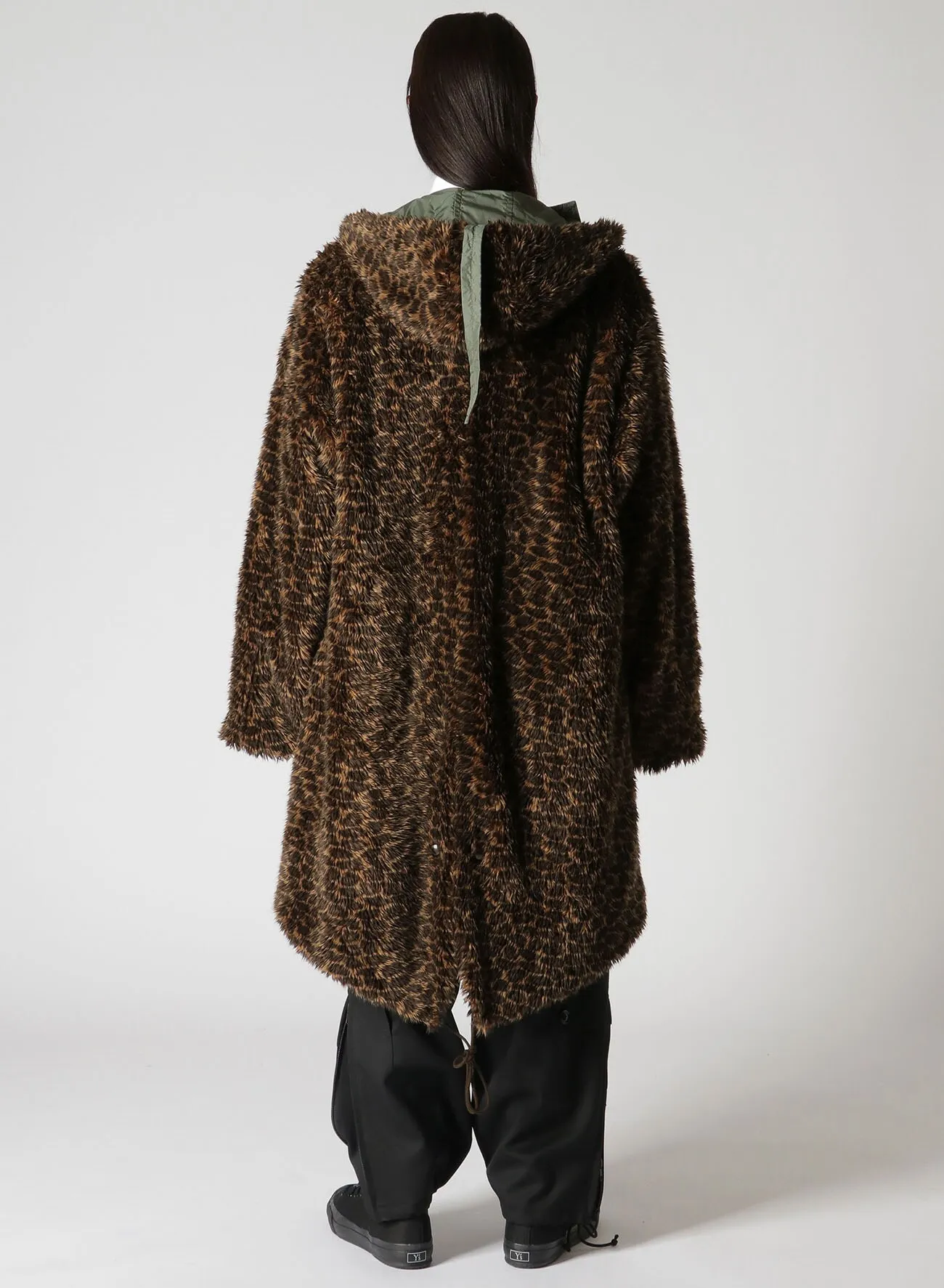 Y's BANG ON!No.181 LEOPARD FUR MILITARY COAT