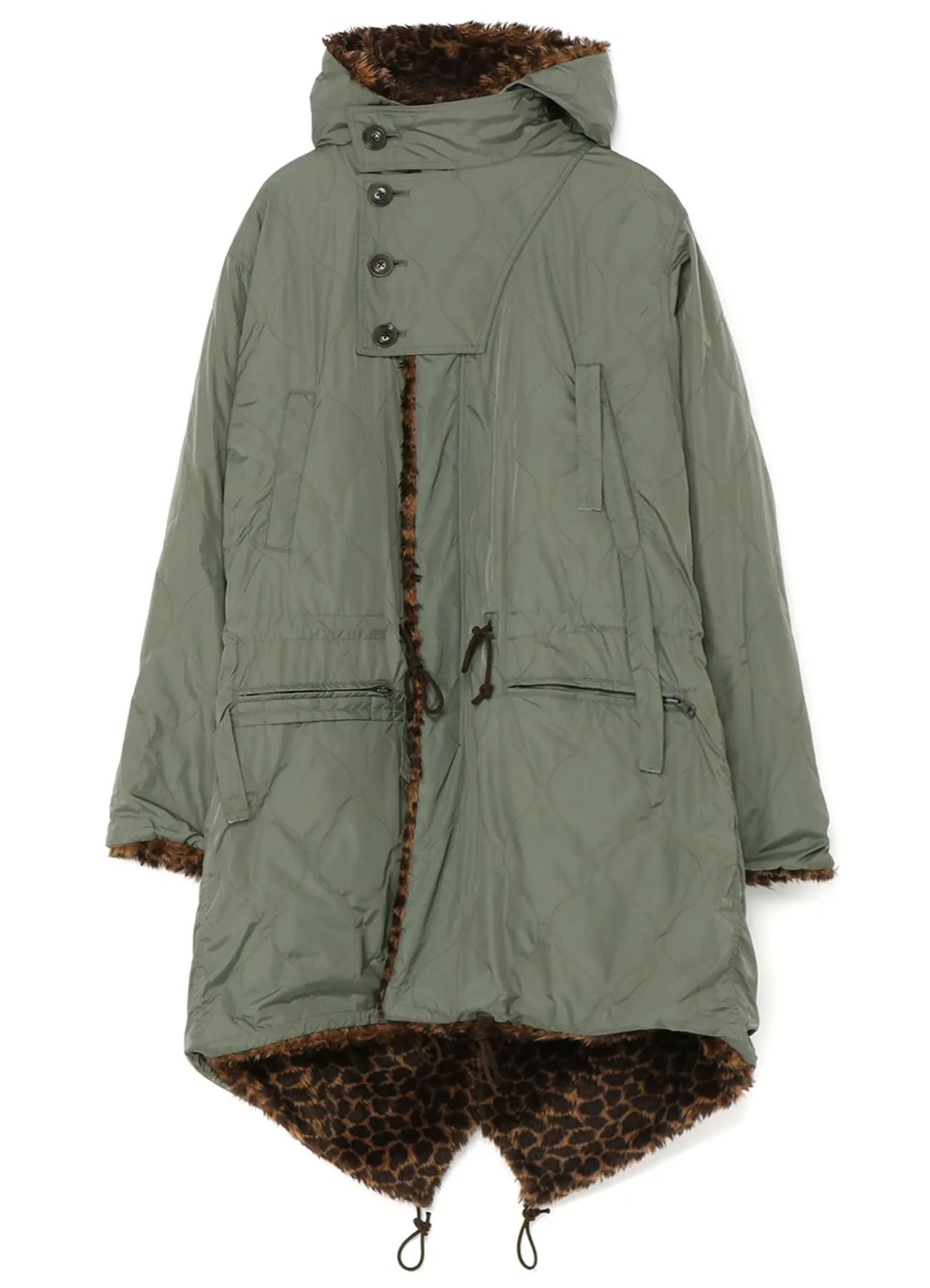 Y's BANG ON!No.181 LEOPARD FUR MILITARY COAT