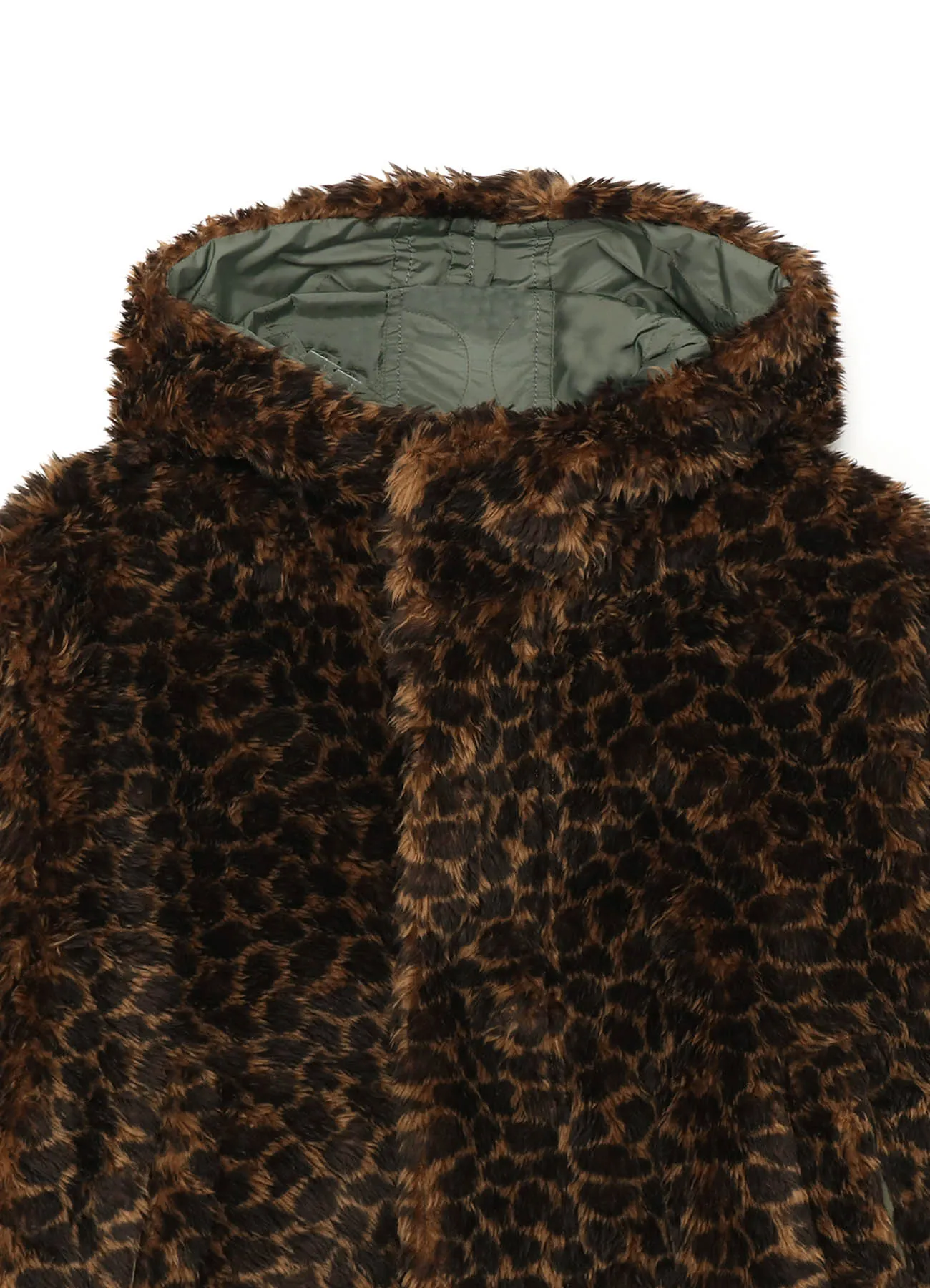 Y's BANG ON!No.181 LEOPARD FUR MILITARY COAT